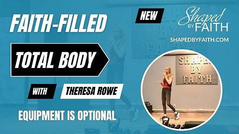 Hope Filled Full Body Workout with Kettlebell, Weights, Pilates Core & More | Romans 15:13 | Faith & Fitness