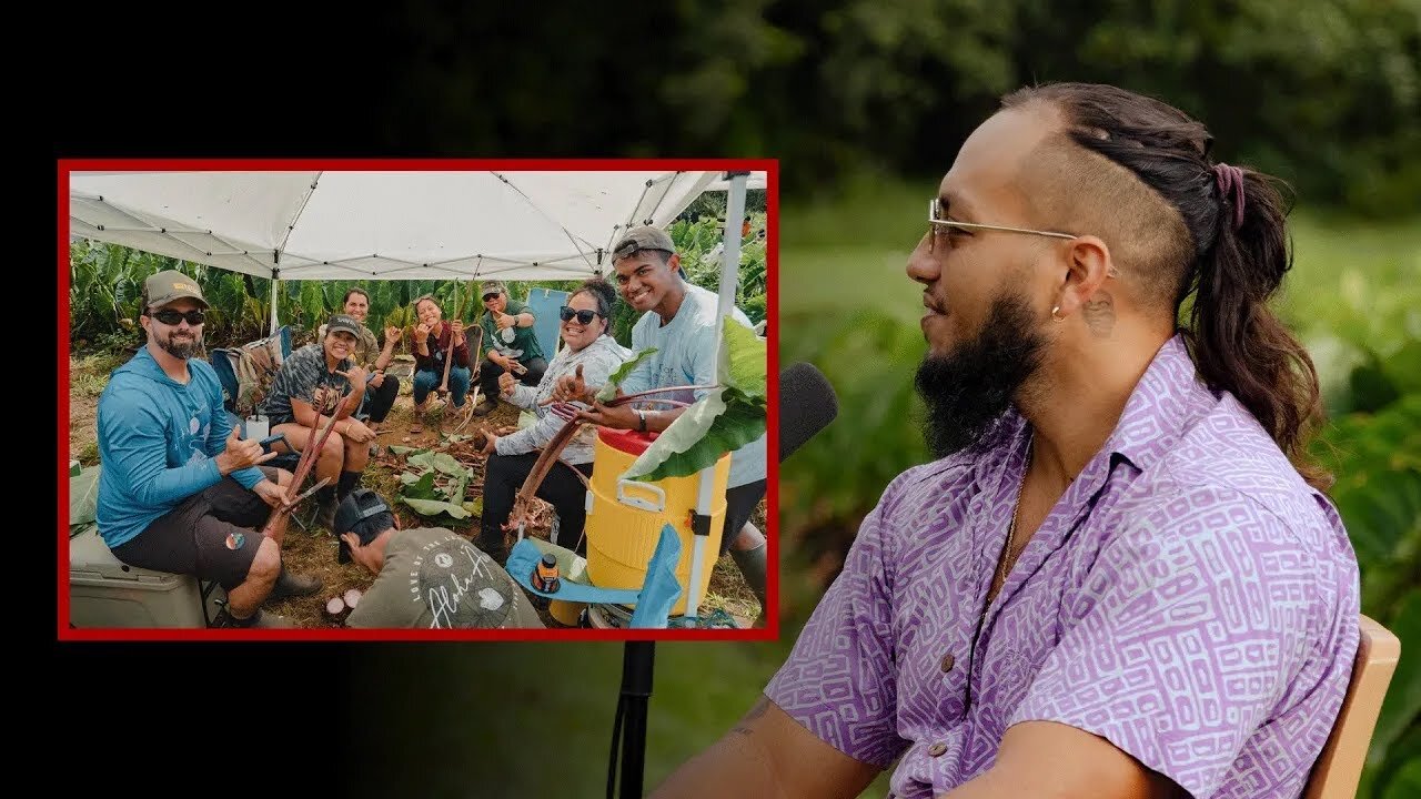 Cultural practitioner Elijah Kalā McShane answers question about the Hawaiian diaspora