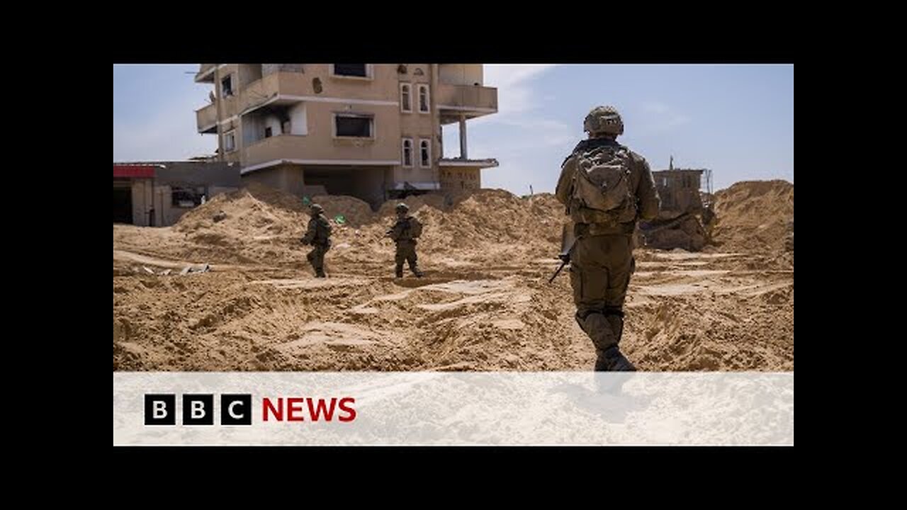 Israel seizing ‘large areas’ of Gaza as thousands of people left displaced | BBC News