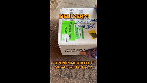Delivery! 'OPEN IMMEDIATELY' - What could it be?!?