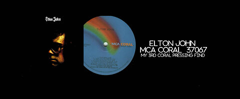 ELTON JOHN MCA 37067 CORAL PRESSING NO:3