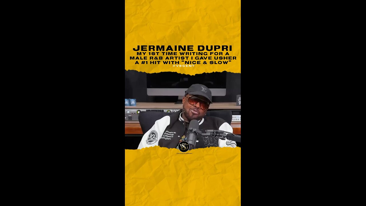 jermainedupri My 1st time writing for a male r&b artist I gave @usher a #1 hit with “Nice & Slow”.