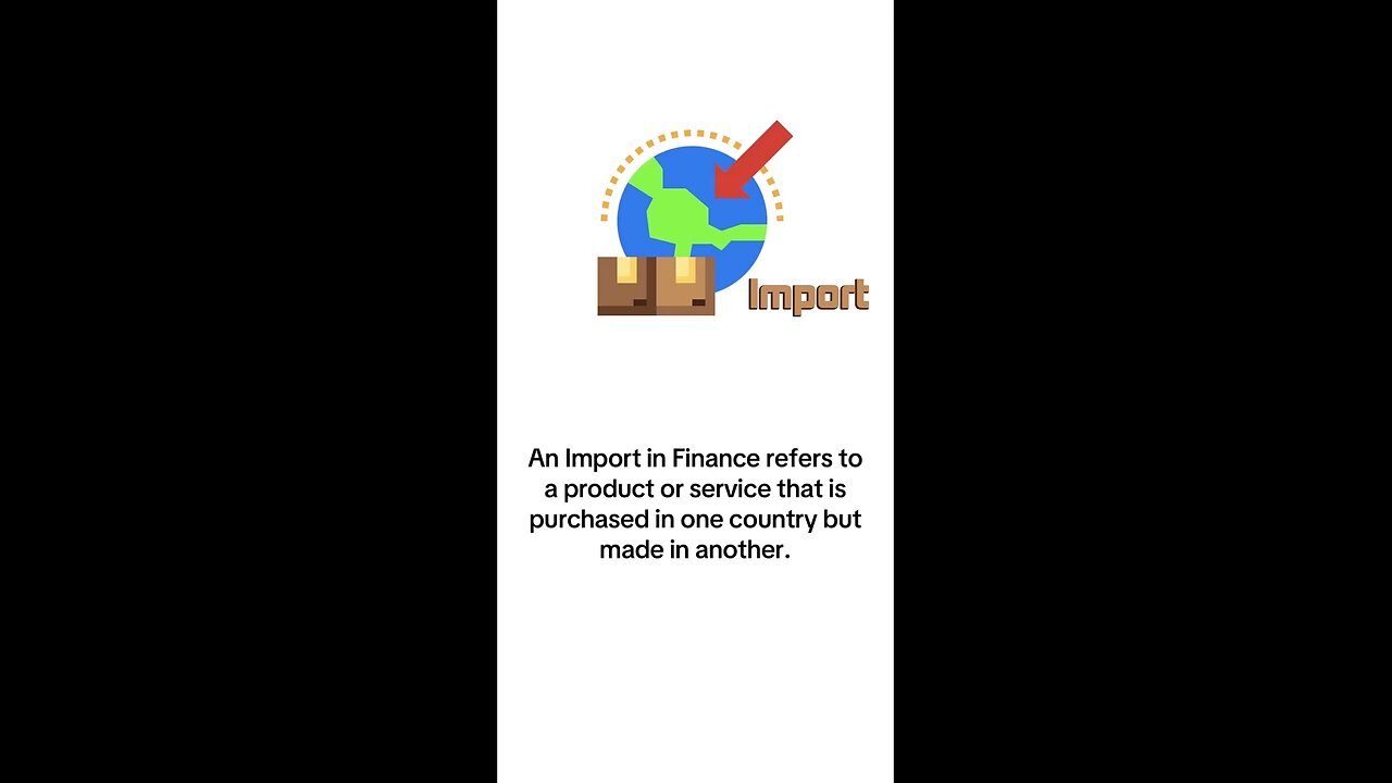 What is the Import in Finance?