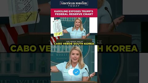 Karoline exposes Trump's Federal Reserve Chart.