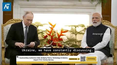 PM Modi to Putin: India Is Not Neutral — India Stands for Peace | Amaravati Today