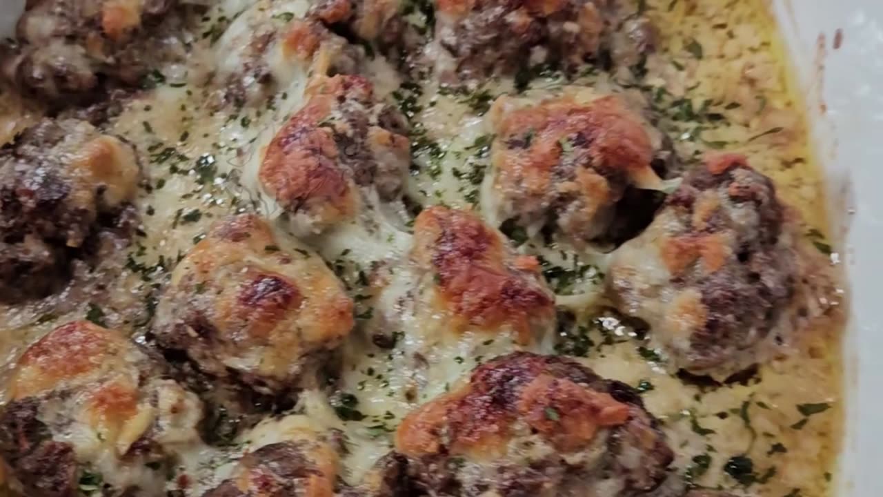 Albondigas al Horno con Salsa Cena Facil