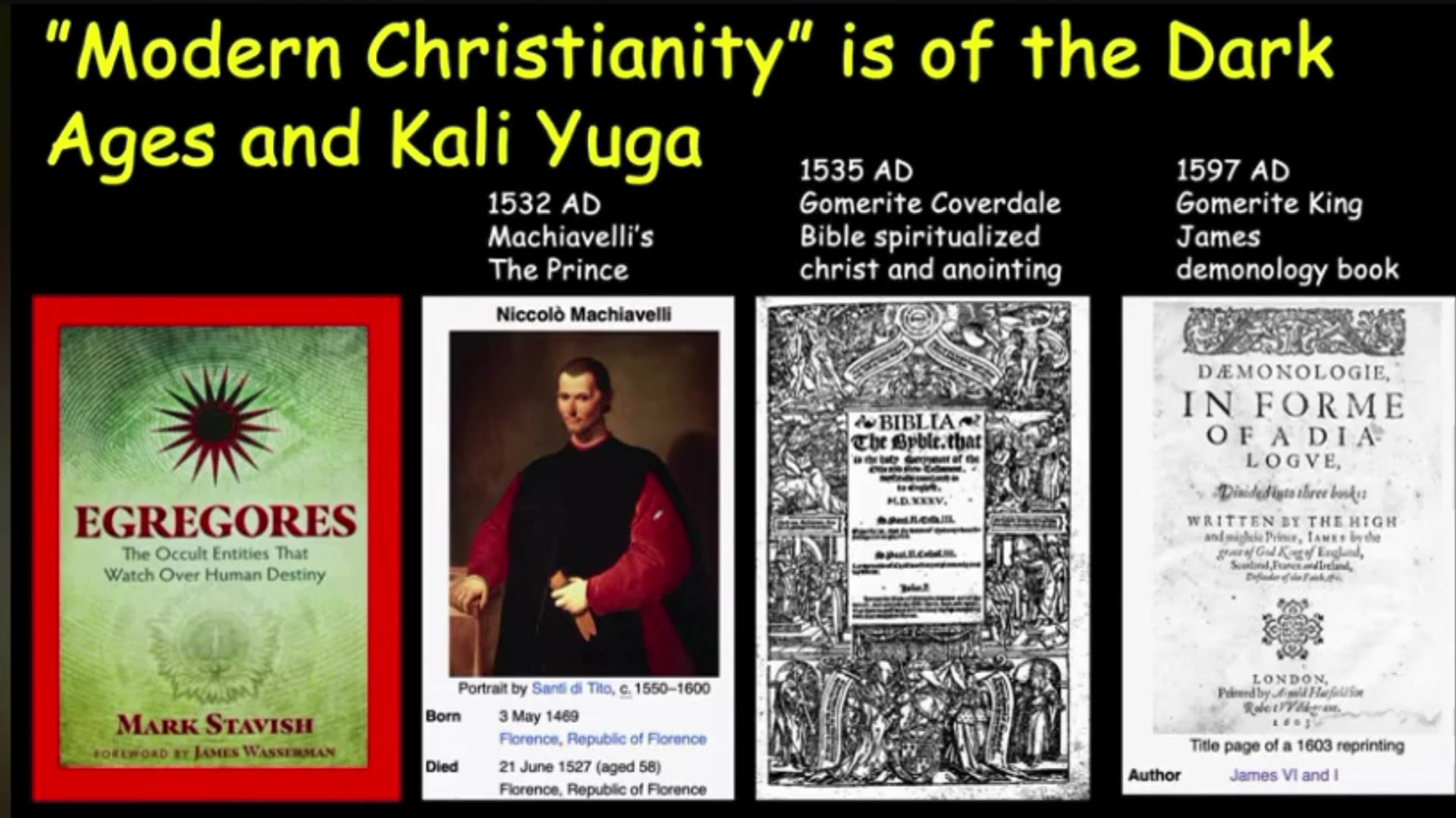 Modern Christianity, Dark Ages, and The Kali Yuga