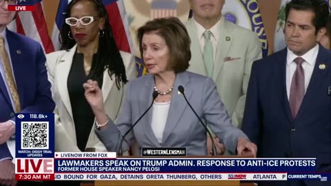 PELOSI: “Be careful when you see a burned car or a broken window, it may be the