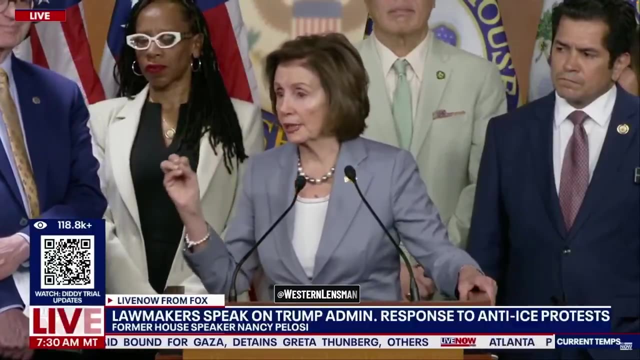 PELOSI: “Be careful when you see a burned car or a broken window, it may be the