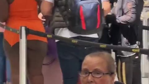 Black Spirit Airlines passenger airing her ass out