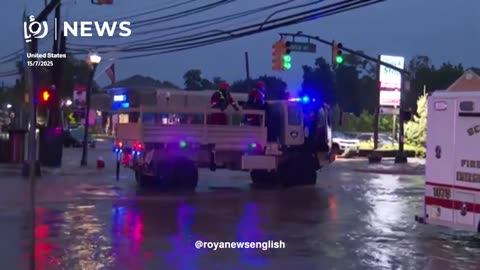 Crews rescue stranded drivers amid New Jersey floods