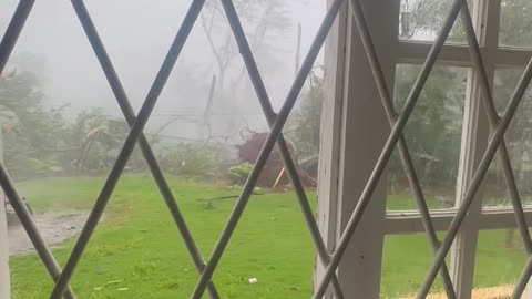 Hurricane Melissa Tears Up Backyard in Jamaica