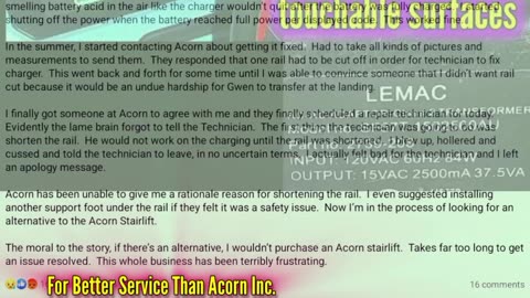 Angry Homeowner Yells at Acorn Stairlift Tech for Fake “Critical Failure” Diagnosis