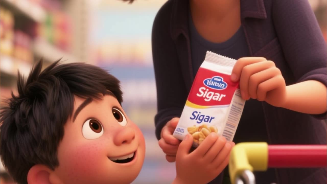 Learn English Story | At the Grocery Store | Daily English Sentences #kids #animation #disney