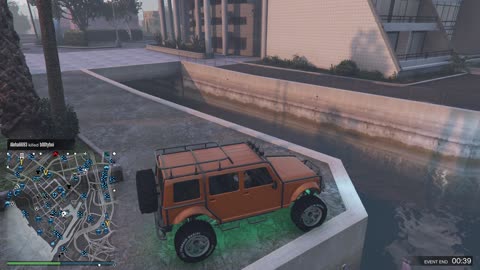 touch water