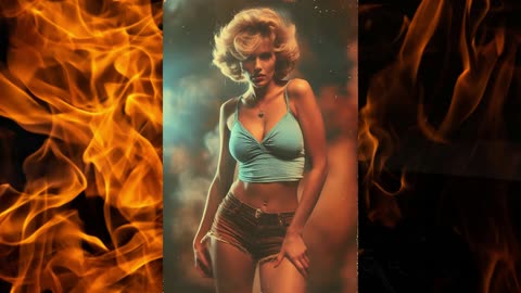 Hot Woman Dances - Retro Art