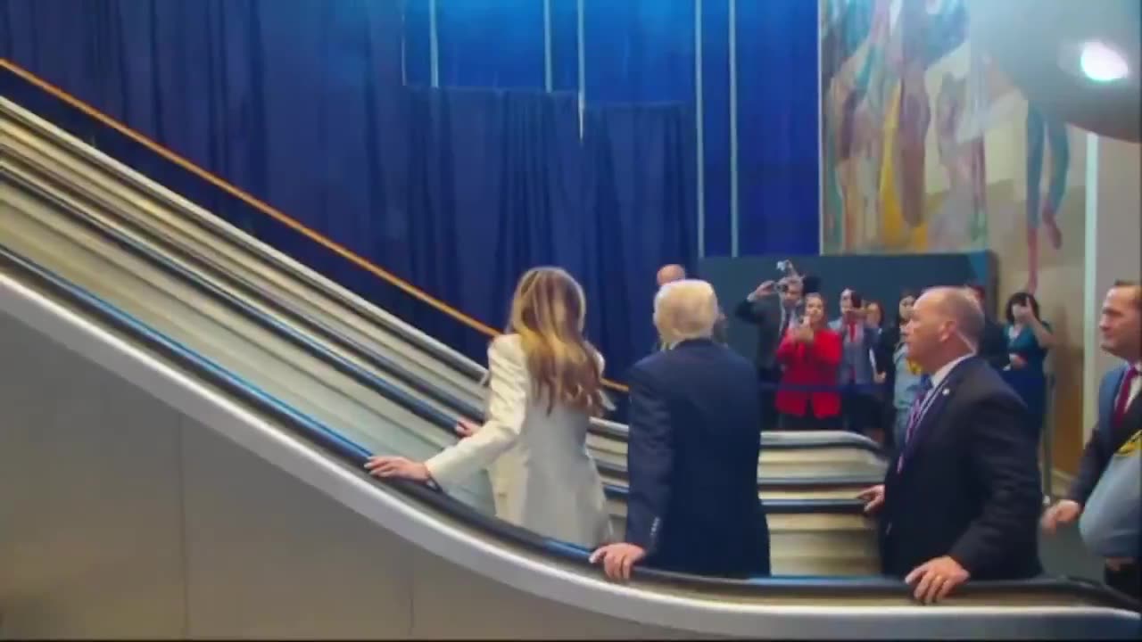 Are the United Nations Trolling Trump? Escalator down