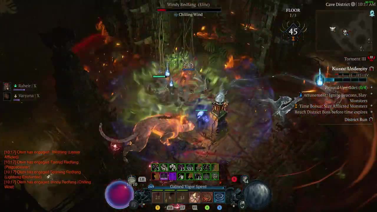 Diablo 4 Kurast Undercity Tribute of Ascendance Caves District T3 Rake Build 4k 2160p!!