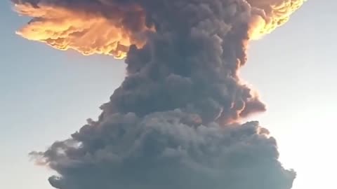 Lewotobi Laki-laki volcano erupts on Flores island, Indonesia.