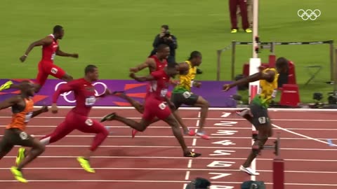 Olympic Sprint Kings 👑 the last five 100m gold medallists from Bolt to Lyles 🏃‍♂️😮‍💨 | Top Moments
