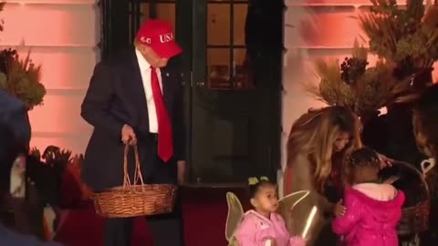 Melania Trump Embraces Little Girl Who Was Scared During Halloween at the White House