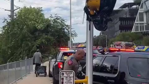A shooting at the Austin Public Library has left one person hospitalized.
