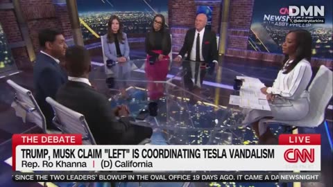 Ro Khanna was the only Democrat official that had publicly condemned the Tesla vandalism.