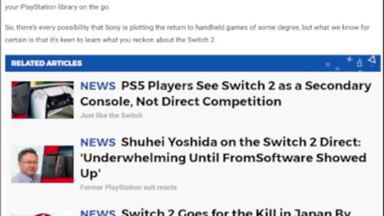 🎮 Sony Wants to Know What You Think About Switch 2! Participate in the Official Survey #shorts