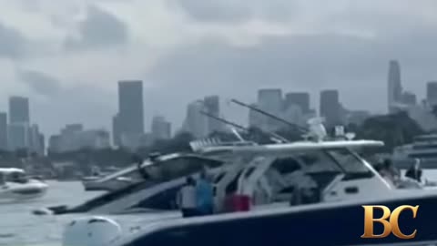 Dozens rescued from sinking yacht off Miami Beach