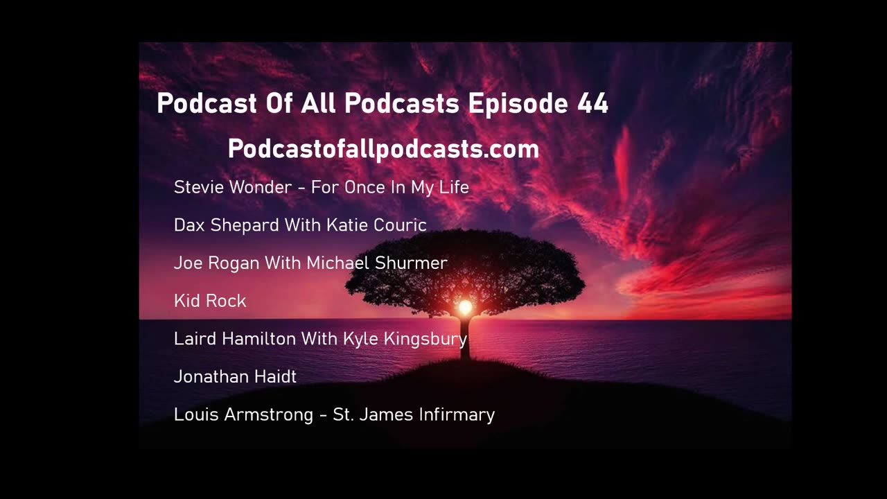 Episode 44 - Stevie Wonder, Katie Couric, Michael Shermer, Kid Rock, Laird Hamilton, Jonathan Haidt