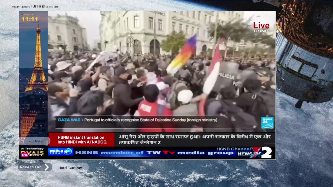 HSNB Skyline Channel 8 - live reatsream from Eutelsat9b