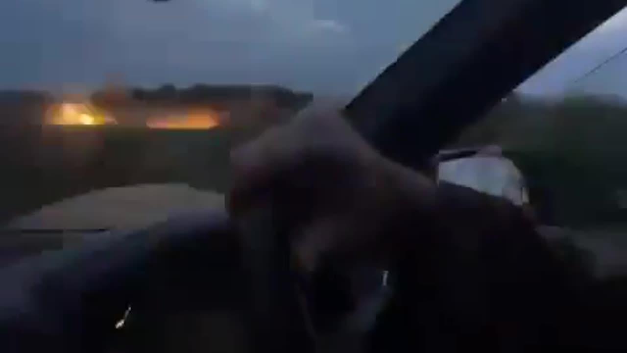 Close impact of Russian cluster munitions