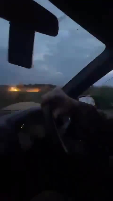 Close impact of Russian cluster munitions