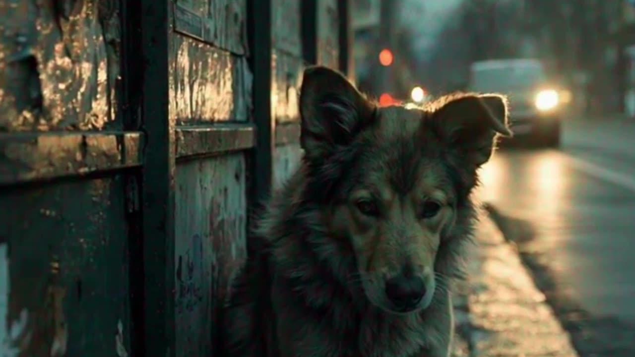 Waiting Alone – Lean Dog at the Bus Stop
