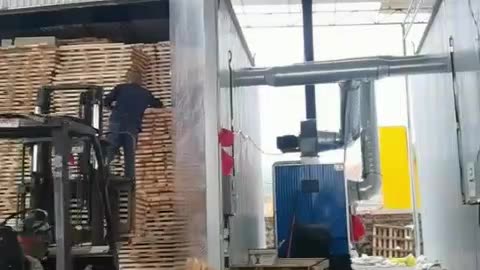The wood drying room