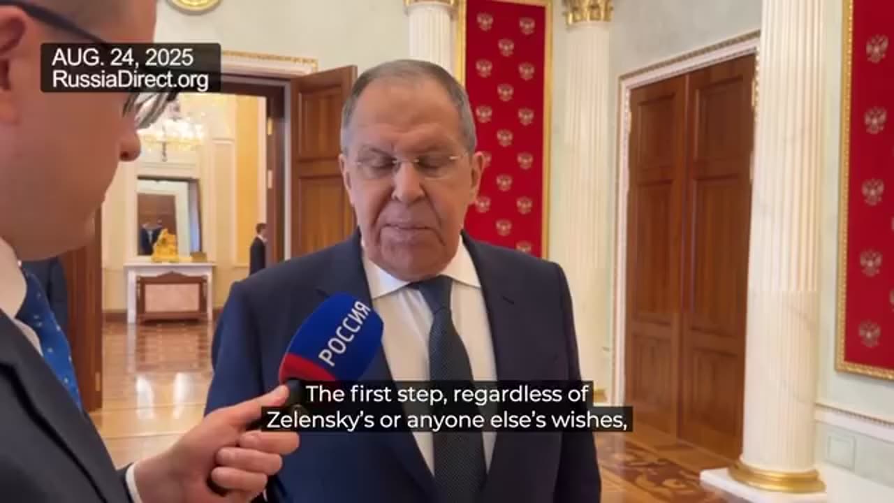 Lavrov: As a first step in the peace process