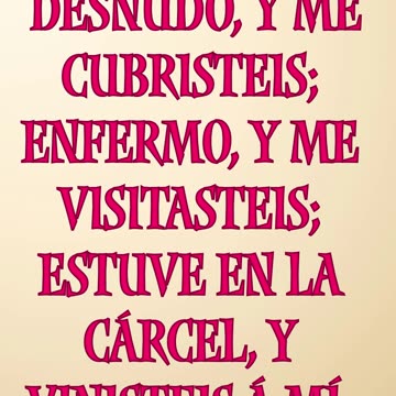 "El Amor de Cristo en el Cuidado de los Necesitados" metao 25:36 #shorts #youtubeshorts #ytshorts