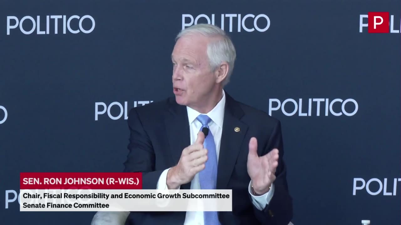 Senator Ron Johnson at Politico Live 5.14.25