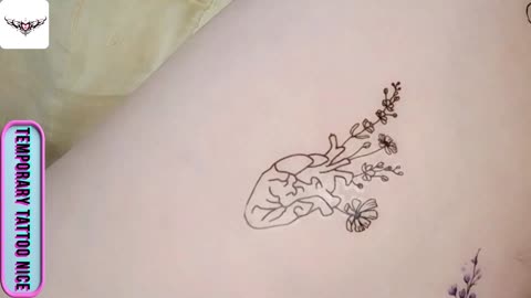 Heart tattoo stickers#temporarytattoo #temporarytattoos #temporarytattosticker
