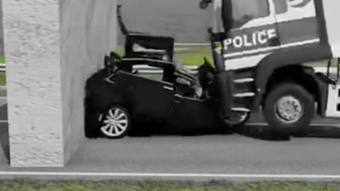 Crashtest (Kleinwagen vs LKW)