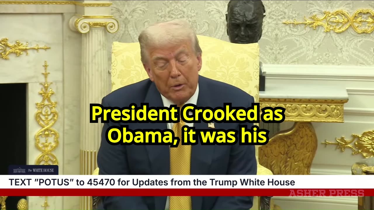 President Trump says Barack Hussein Obama is guilty of treason.
