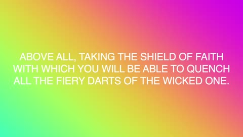Ephesians 6:14 -20 for Spiritual Readiness!