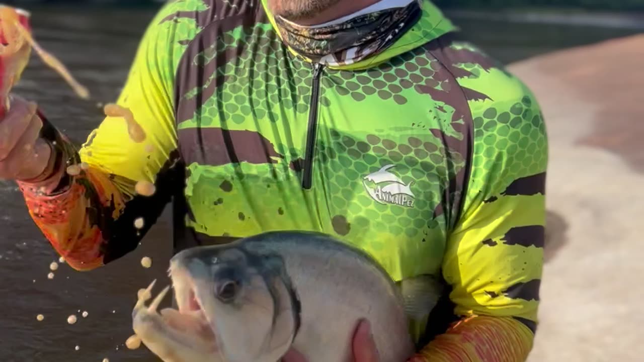 Fanged Fish Bites Into Soda Can