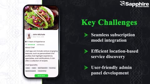 Chef Booking App Development by Sapphire Software Solution – Build Your Custom App
