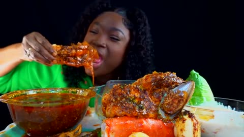 KING CRAB SEAFOOD BOIL MUKBANG DESHELLED SEAFOOD BOIL MUKBANG SEAFOOD MUKBANG_part1