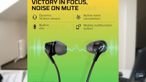 HyperX Cloud Earbuds II – 14mm Drivers, Four Eartips, Hard-Shell Carrying Case,