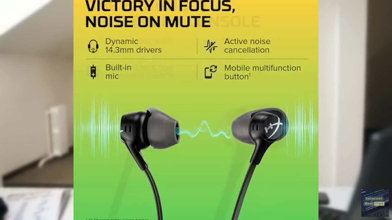 HyperX Cloud Earbuds II – 14mm Drivers, Four Eartips, Hard-Shell Carrying Case,