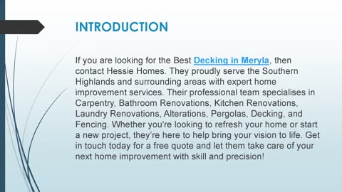 Best Decking in Meryla