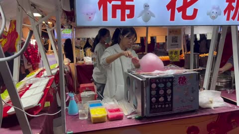 Morning Treat: Enjoying Lacha Cotton candy in China