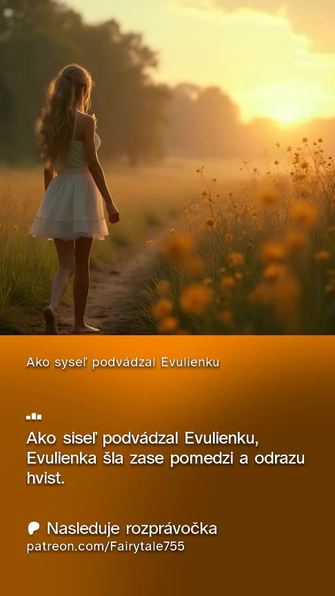 Ako syseľ podvádzal Evulienku